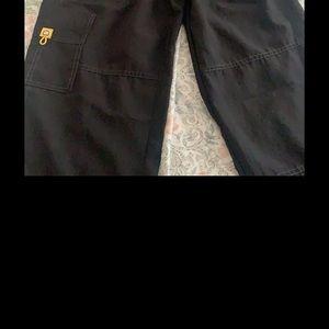 Black wonder wink scrub pants